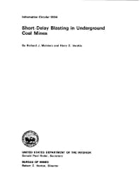 Image of publication Short-Delay Blasting in Underground Coal Mines