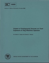 Image of publication Impact of Background Sources on Dust Exposure of Bag Machine Operator