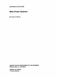 Image of publication Mine Power Systems