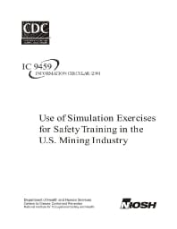 Image of publication Use of Simulation Exercises for Safety Training in the U.S. Mining Industry