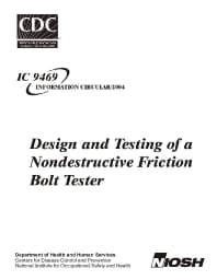 Image of publication Design and Testing of a Nondestructive Friction Bolt Tester