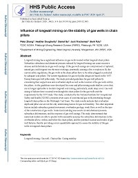 Influence of Longwall Mining on the Stability of Gas Wells in Chain Pillars