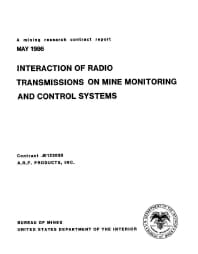 Image of publication Interaction of Radio Transmissions on Mine Monitoring and Control Systems