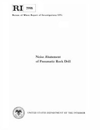 Image of publication Noise Abatement of Pneumatic Rock Drill