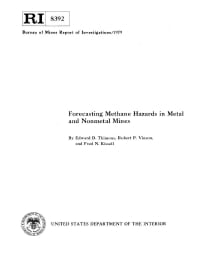 Image of publication Forecasting Methane Hazards in Metal and Nonmetal Mines