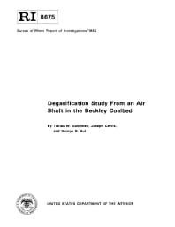 Image of publication Degasification Study From an Air Shaft in the Beckley Coalbed