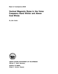 Image of publication Vertical Magnetic Noise in the Voice Frequency Band Within and Above Coal Mines