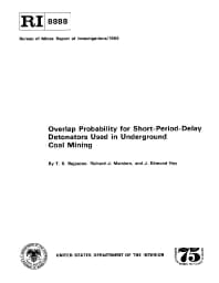 Image of publication Overlap Probability for Short-Period-Delay Detonators Used in Underground Coal Mining