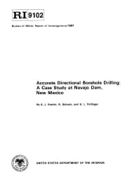 Image of publication Accurate Directional Borehole Drilling: A Case Study at Navajo Dam, New Mexico