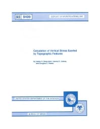 Image of publication Calculation of Vertical Stress Exerted by Topographic Features
