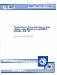 Image of publication Effective Hazard Recognition Training using a Latent-Image, Three-Dimensional Slide Simulation Exercise