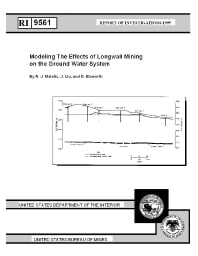Image of publication Modeling the Effects of Longwall Mining on the Ground Water System