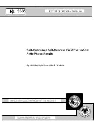 Image of publication Self-Contained Self-Rescuer Field Evaluation: Fifth-Phase Results