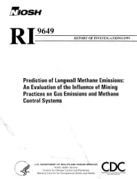 Image of publication Prediction of Longwall Methane Emissions: An Evaluation of the Influence of Mining Practices on Gas Emissions and Methane Control Systems