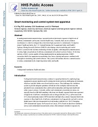 First page of Smart Monitoring and Control System Test Apparatus