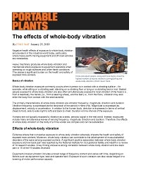 First page of The Effects of Whole-Body Vibration