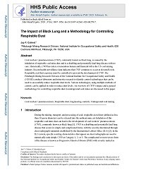 First page of The Impact of Black Lung and a Methodology for Controlling Respirable Dust