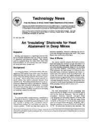 Image of publication Technology News 434 - An 'Insulating' Shotcrete for Heat Abatement in Deep Mines