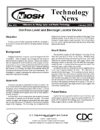 Image of publication Technology News 479 - Ore Pass Level and Blockage Locator Device