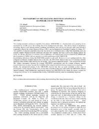 Image of publication Test Report on the Machine-Mounted Continuous Respirable Dust Monitor