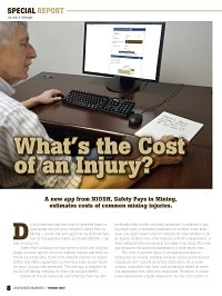 First page of What's the Cost of an Injury? A New App from NIOSH Estimates the Cost of Common Injuries