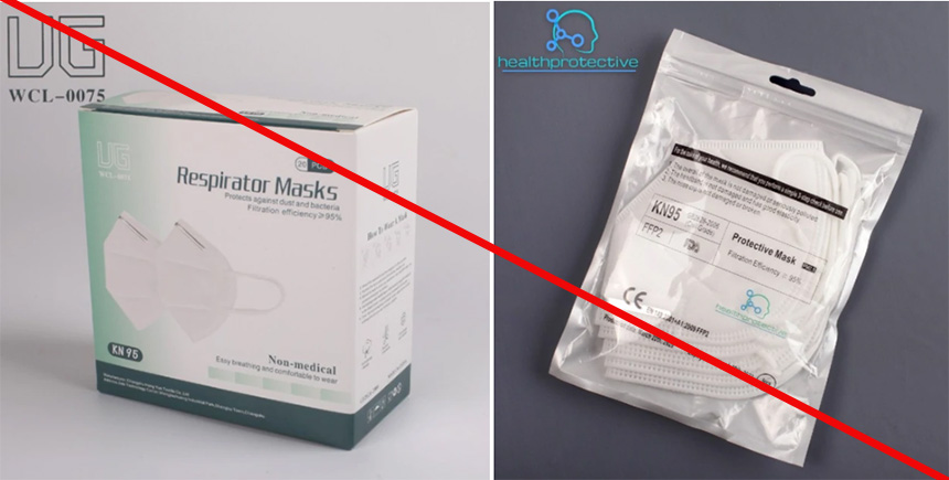 The Health Protective KN95 mask is being marketed as “Certified KN95 respirator mask, adopted by the CDC”.  This statement is misleading because CDC, through NIOSH, does not approve KN95 masks or any other respiratory protective device certified to international standards.  