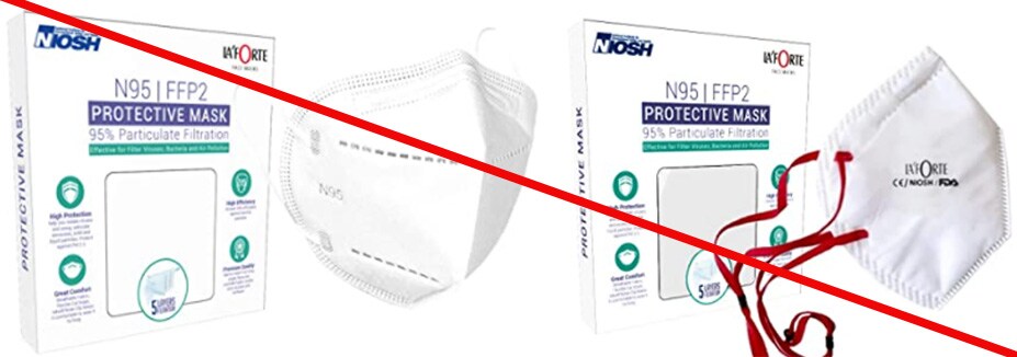 SS Paper Convertors is misrepresenting protective masks as NIOSH-approved.  SS Paper Convertors is not a NIOSH approval holder or private label holder.  La’ Forte brand masks are not NIOSH-approved.
