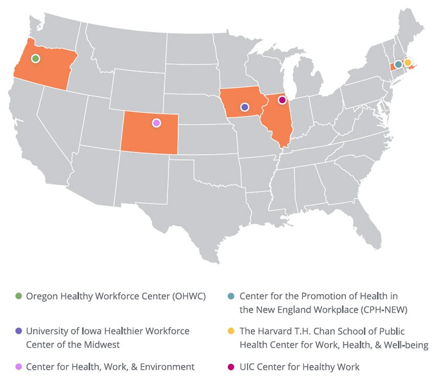 Centers of Excellence for Total Worker Health, 2018