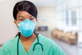 healthcareworker in mask