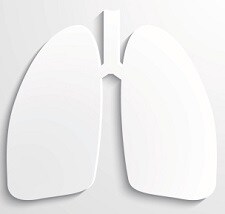 Graphic of white lungs