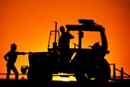 tractor silhouette