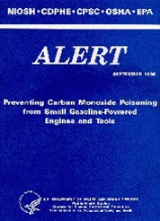 Alert cover page for Carbon Monoxide