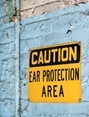caution ear protection area