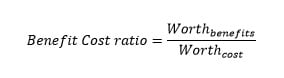 benefit cost ratio formula