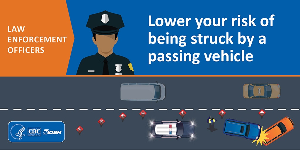 Law Enforcement Officers: Lower your risk of being struck by a passing vehicle