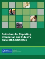 Cover of the Guidelines for Reporting Occupation and Industry on Death Certificates document