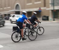 Bike-mounted police officers