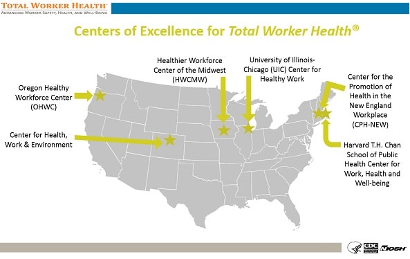 Centers of Excellence Map