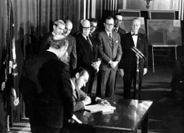 Presidential signing of OSH Act of 1970