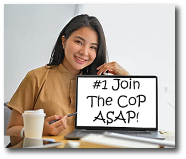 join cop woman holding sign