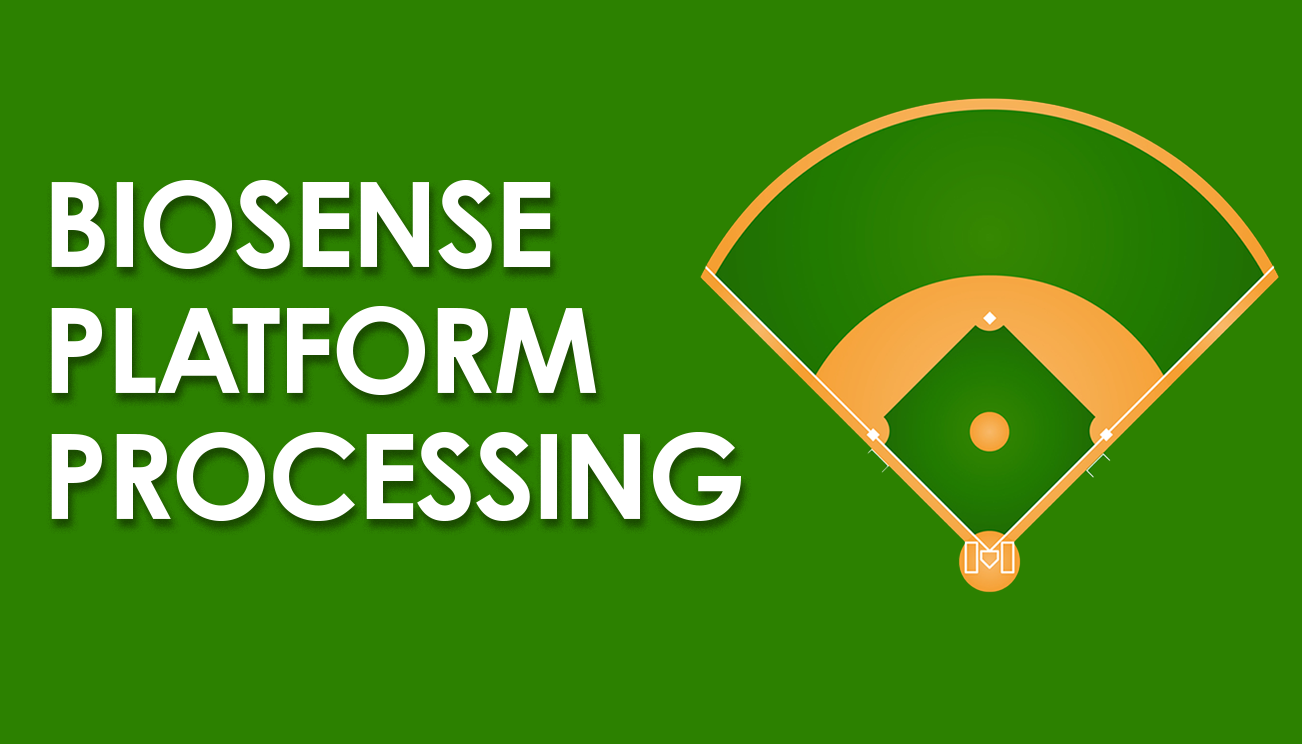 Graphic comparing the BioSense Platform process to baseball