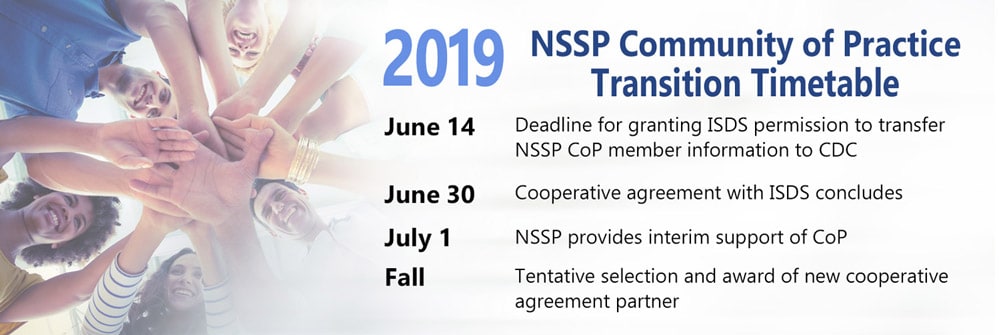 NSSP Community of Practice Transition Timetable