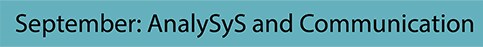 September AnalySyS and Communication header