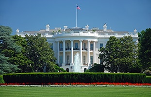 The white house in Washington D.C