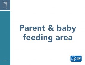 Parent and baby feeding area