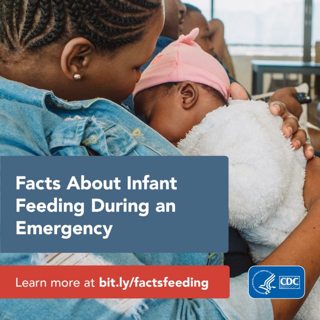 Facts about feeding during an emergency. Learn more at bit/ly.com/factsfeeding