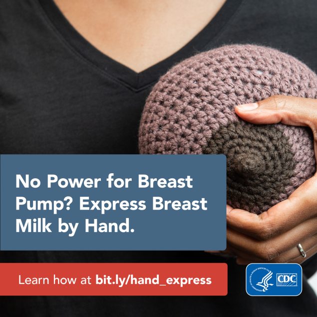 No pwer for breast pump? Express breast milk by hand. Leran how at bit.ly.com/hand_express