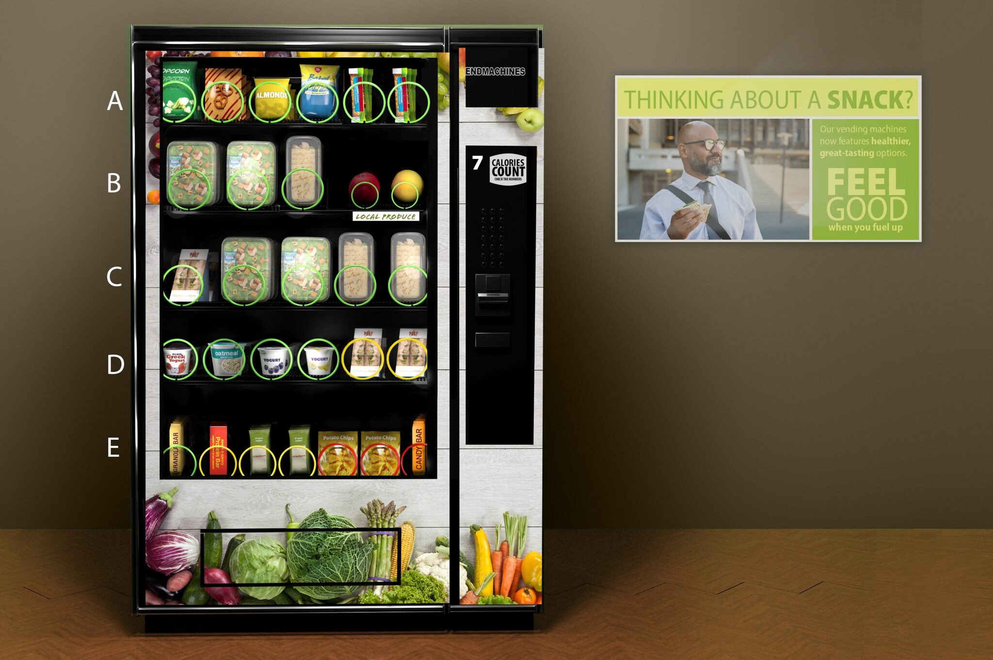 Example of Vending Machine Food Presentation
