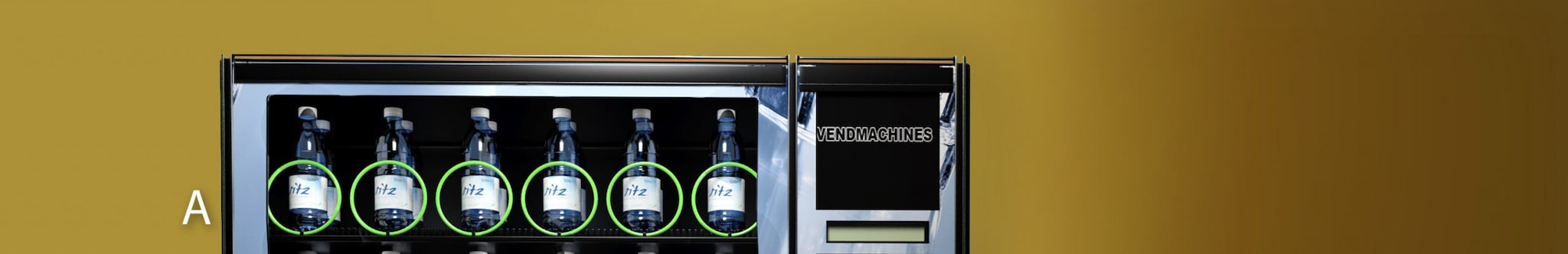 Row A - Beverage vending machine