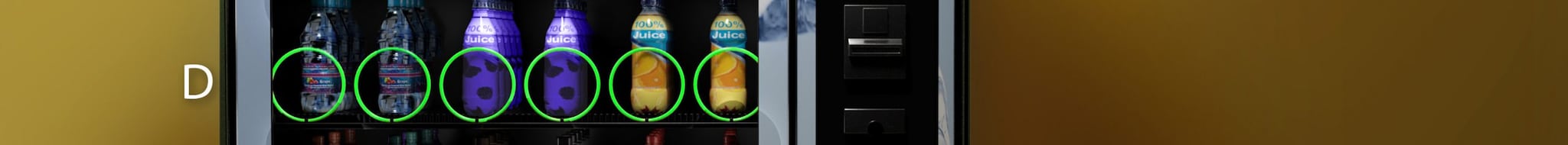 Row D - Beverage vending machine